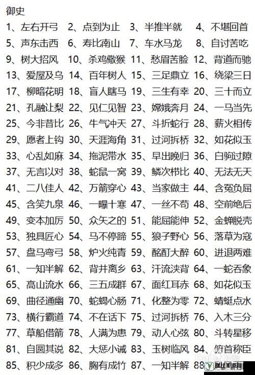 微信成语猜猜看：御史第26关答案览